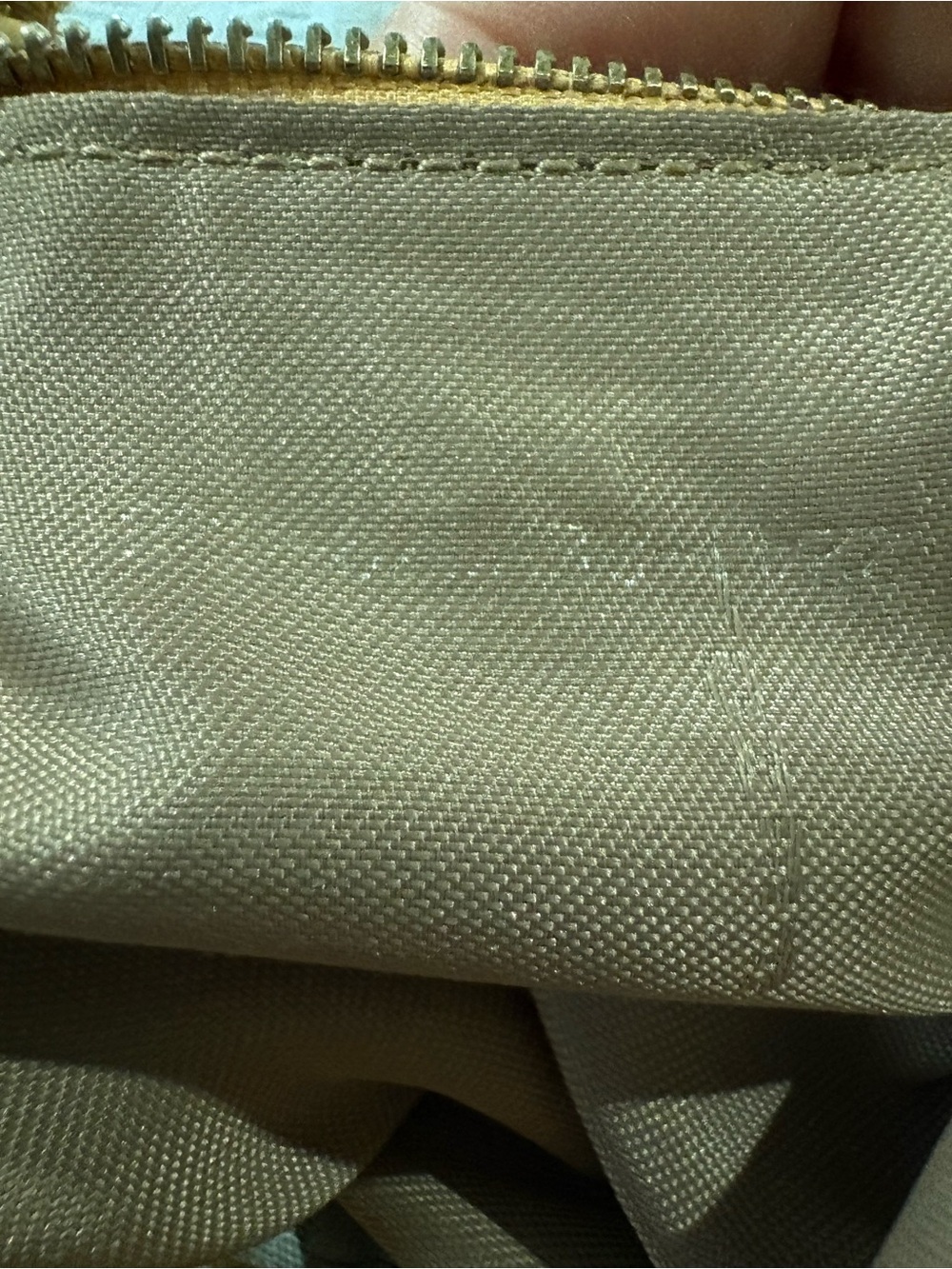 Fendi Light Blue FF Monogram Tote with Tan Leather Straps. - Picture 6 of 16